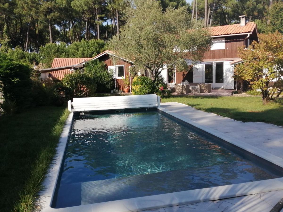 Maison Familiale En Bois Avec Piscine, Proche Du Bassin Gujan-Mestras Eksteriør bilde